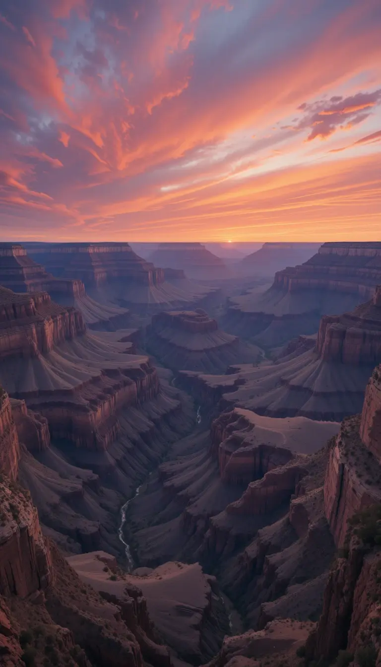 Dramatic Grand Canyon Sunset with Hiker My Store
