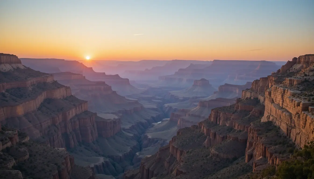 Dramatic Grand Canyon Sunset with Hiker My Store