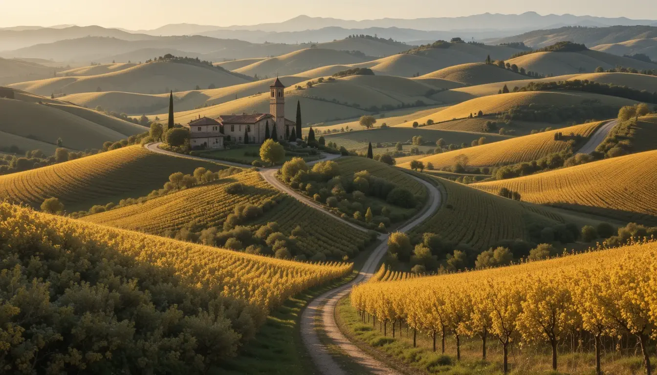 Rolling Tuscan Hills with Villa My Store