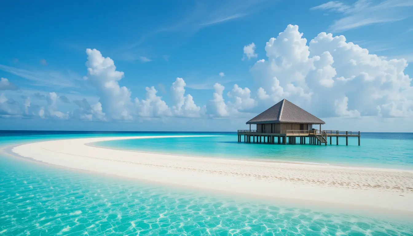 Maldives Paradise – Overwater Bungalow Ocean Canvas Print My Store