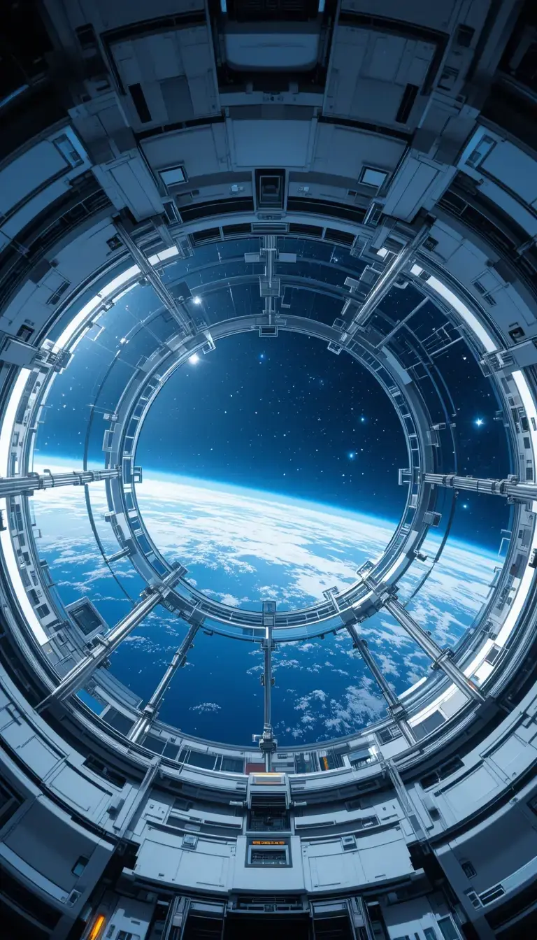 Space Station Earth View Artwork My Store