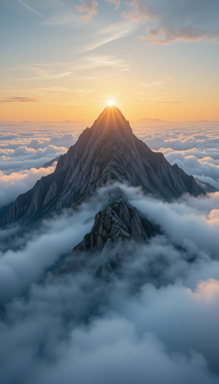 Sunrise Above the Clouds Wall Art My Store