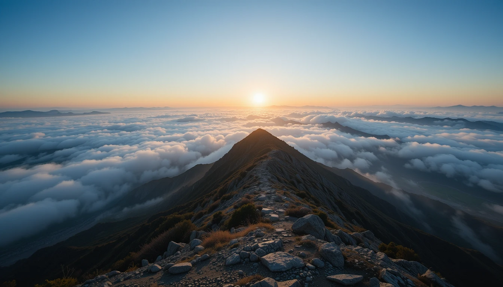 Sunrise Above the Clouds Wall Art My Store