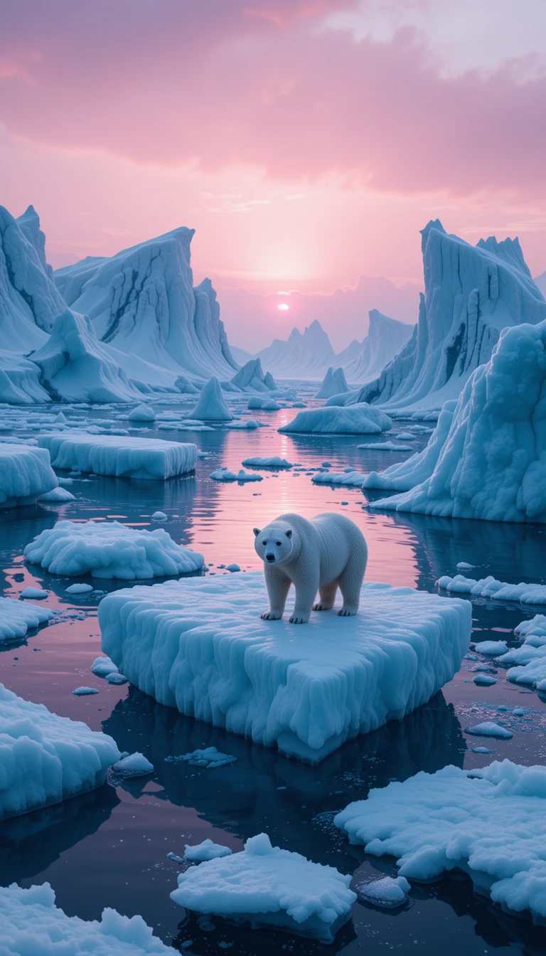 Arctic Twilight with Polar Bears Poster My Store
