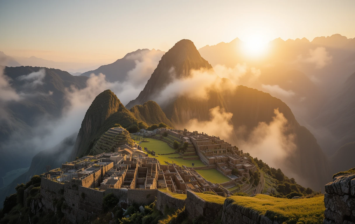 Machu Picchu Sunrise Landscape Poster My Store