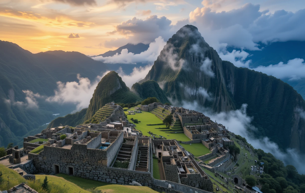 Machu Picchu Sunrise Landscape Poster My Store