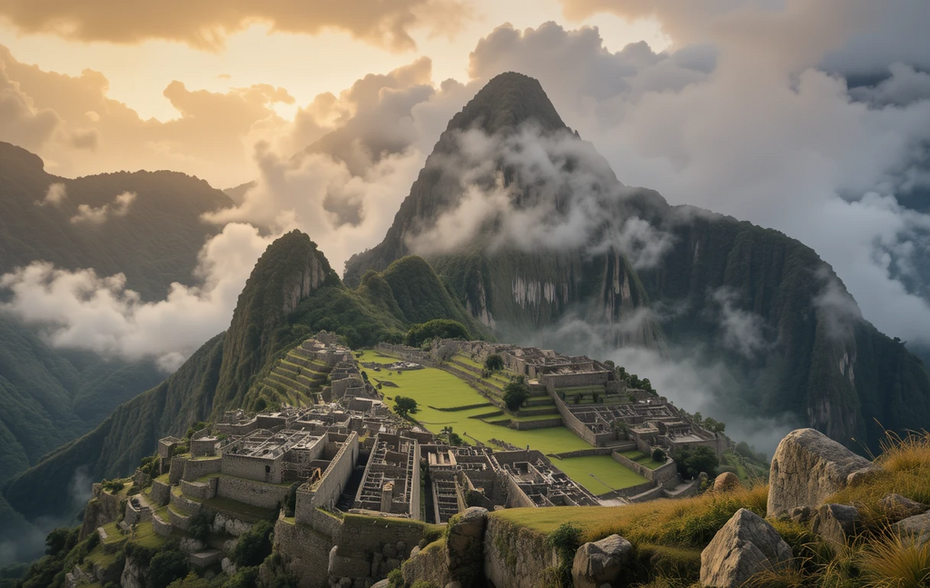 Machu Picchu Sunrise Landscape Poster My Store