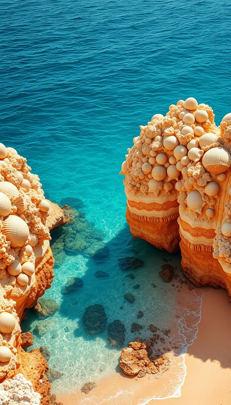 Seashell Coral Beach Landscape Poster My Store