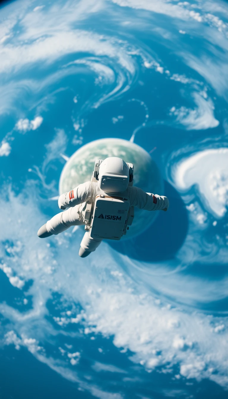 Astronaut in Space Above Earth My Store