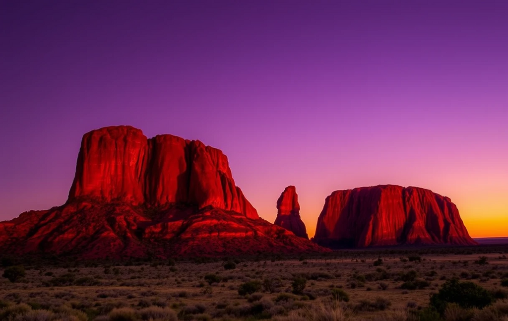 Pink Sunset Over Uluru Rock Formation My Store