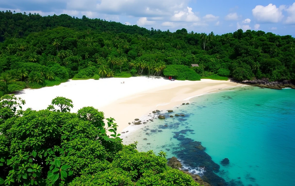 Secluded Tropical Beach with Hut My Store