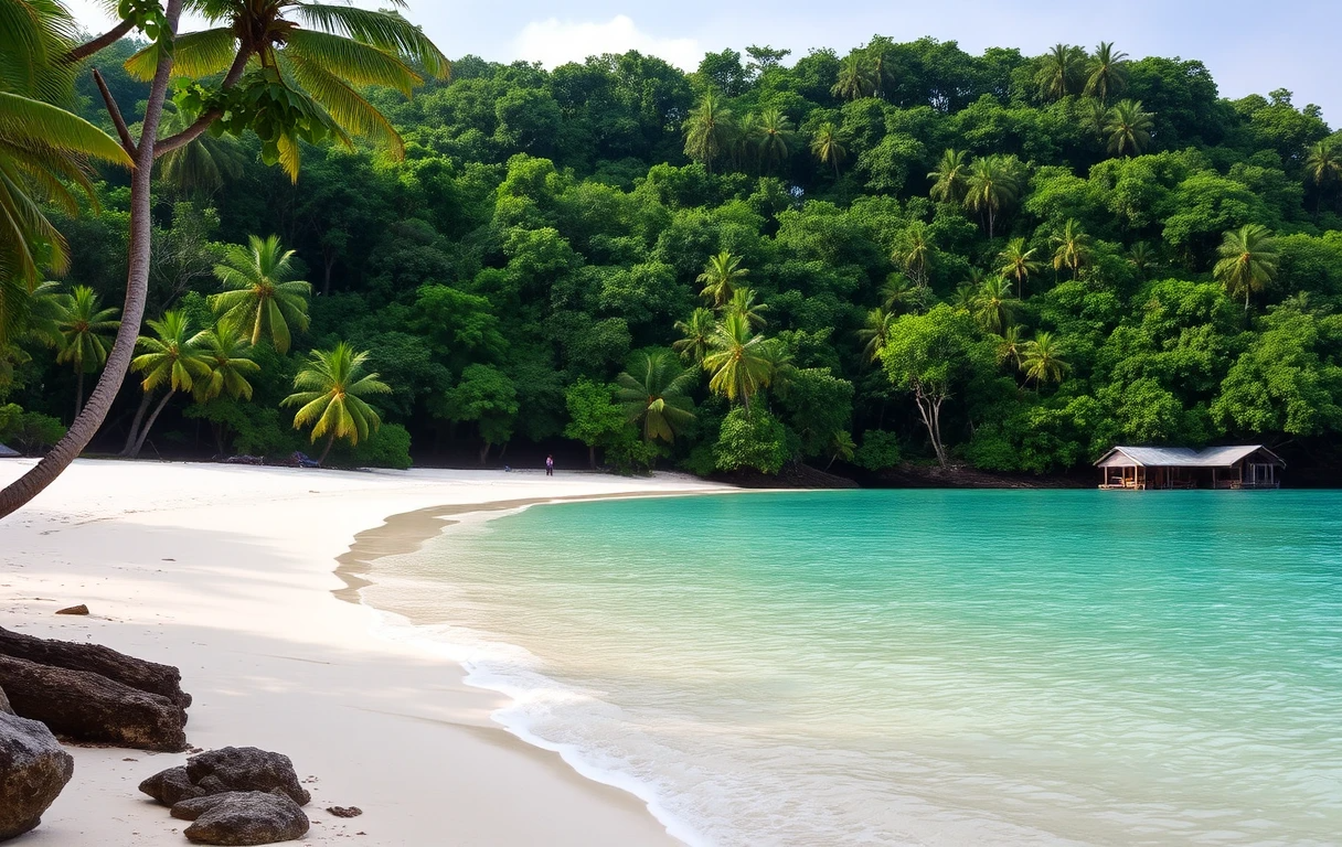 Secluded Tropical Beach with Hut My Store