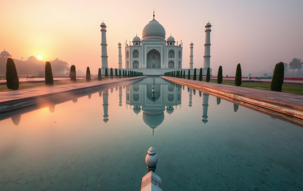 Taj Mahal at Sunrise My Store