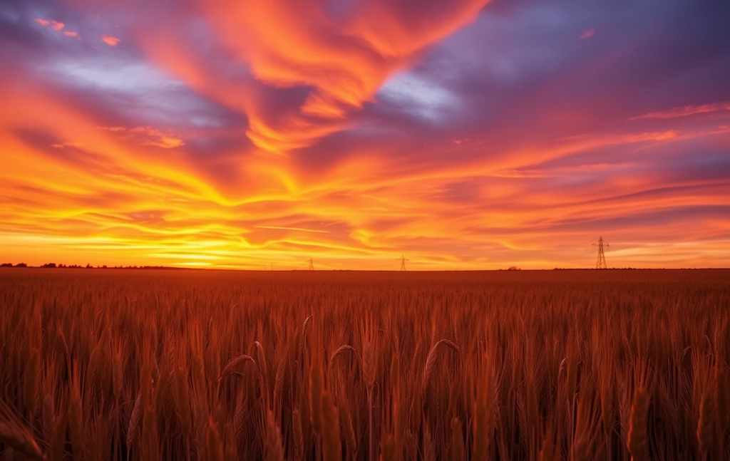 Golden Wheat Field at Sunrise My Store