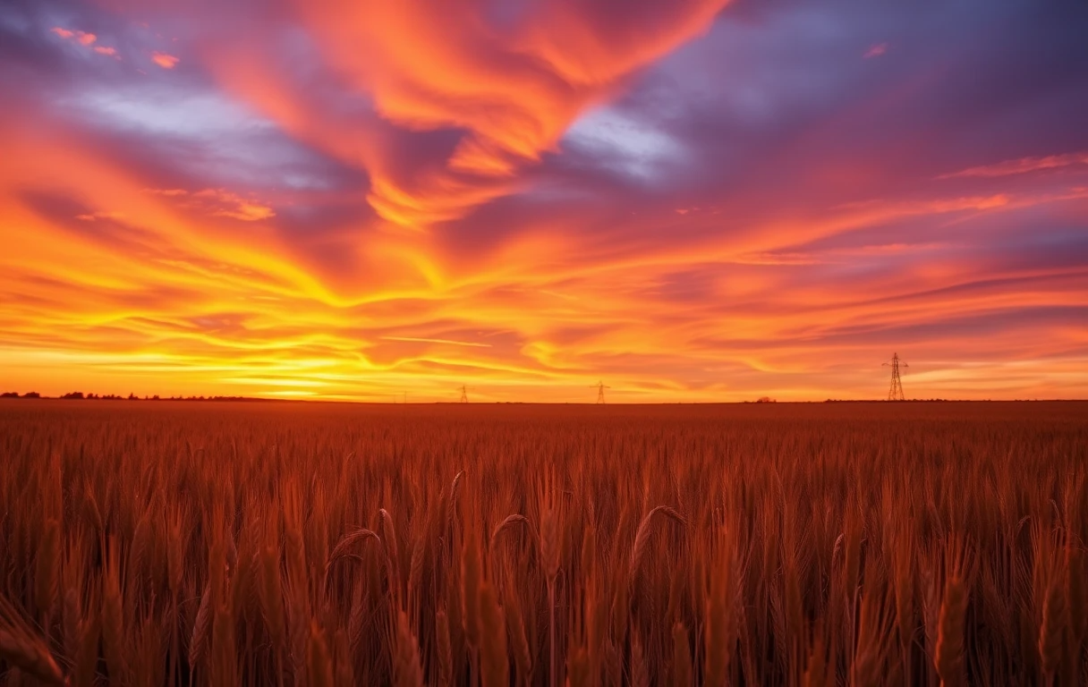 Golden Wheat Field at Sunrise My Store