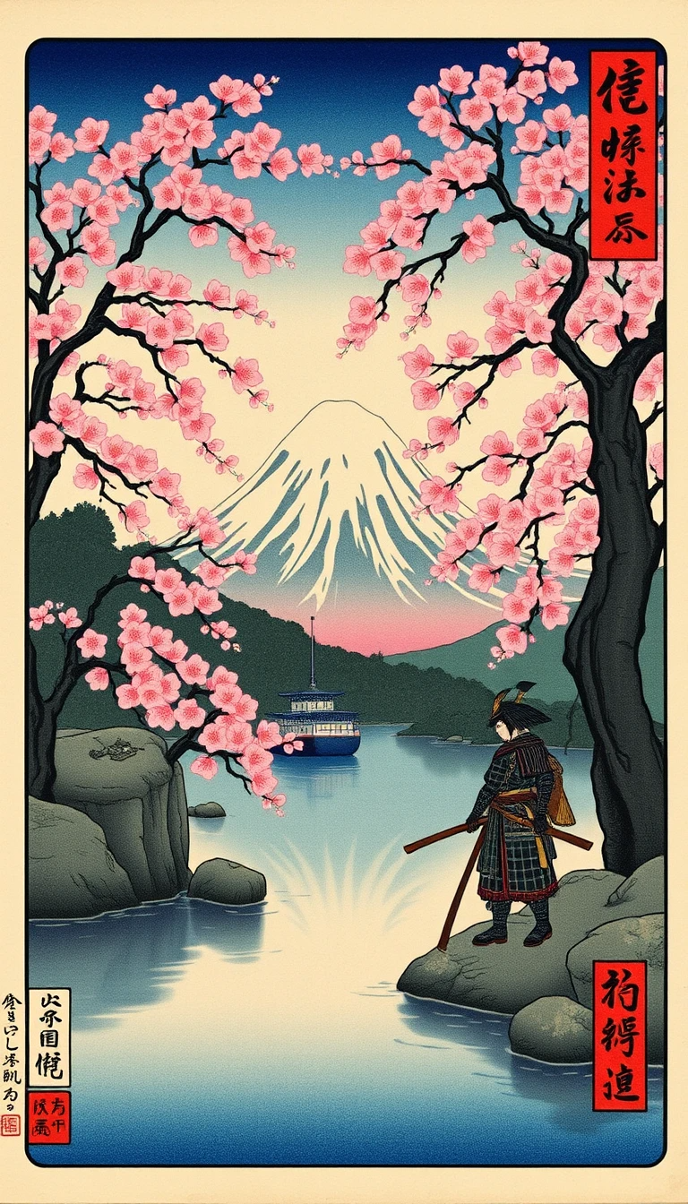 Sakura Samurai at Mount Fuji