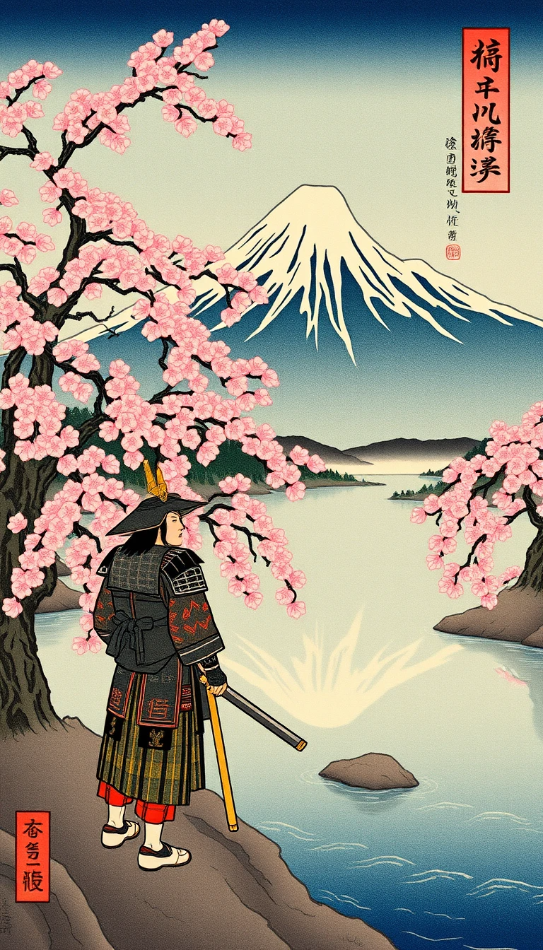 Sakura Samurai at Mount Fuji