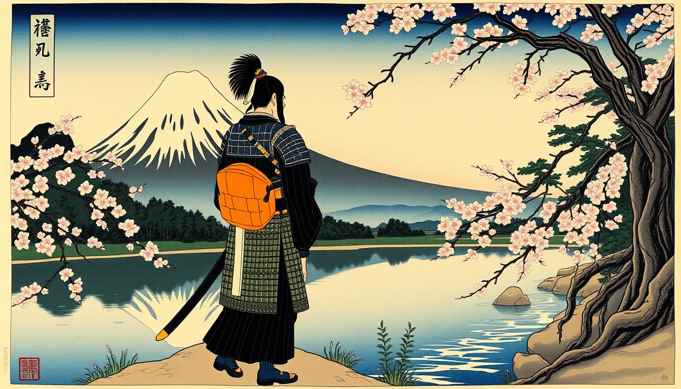 Sakura Samurai at Mount Fuji