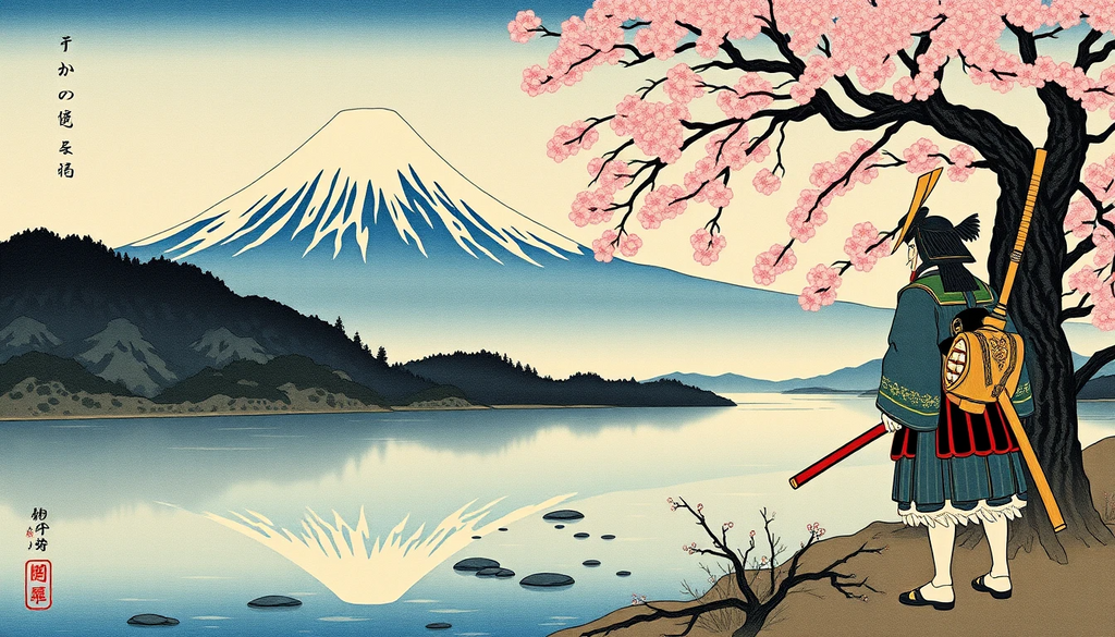 Sakura Samurai at Mount Fuji