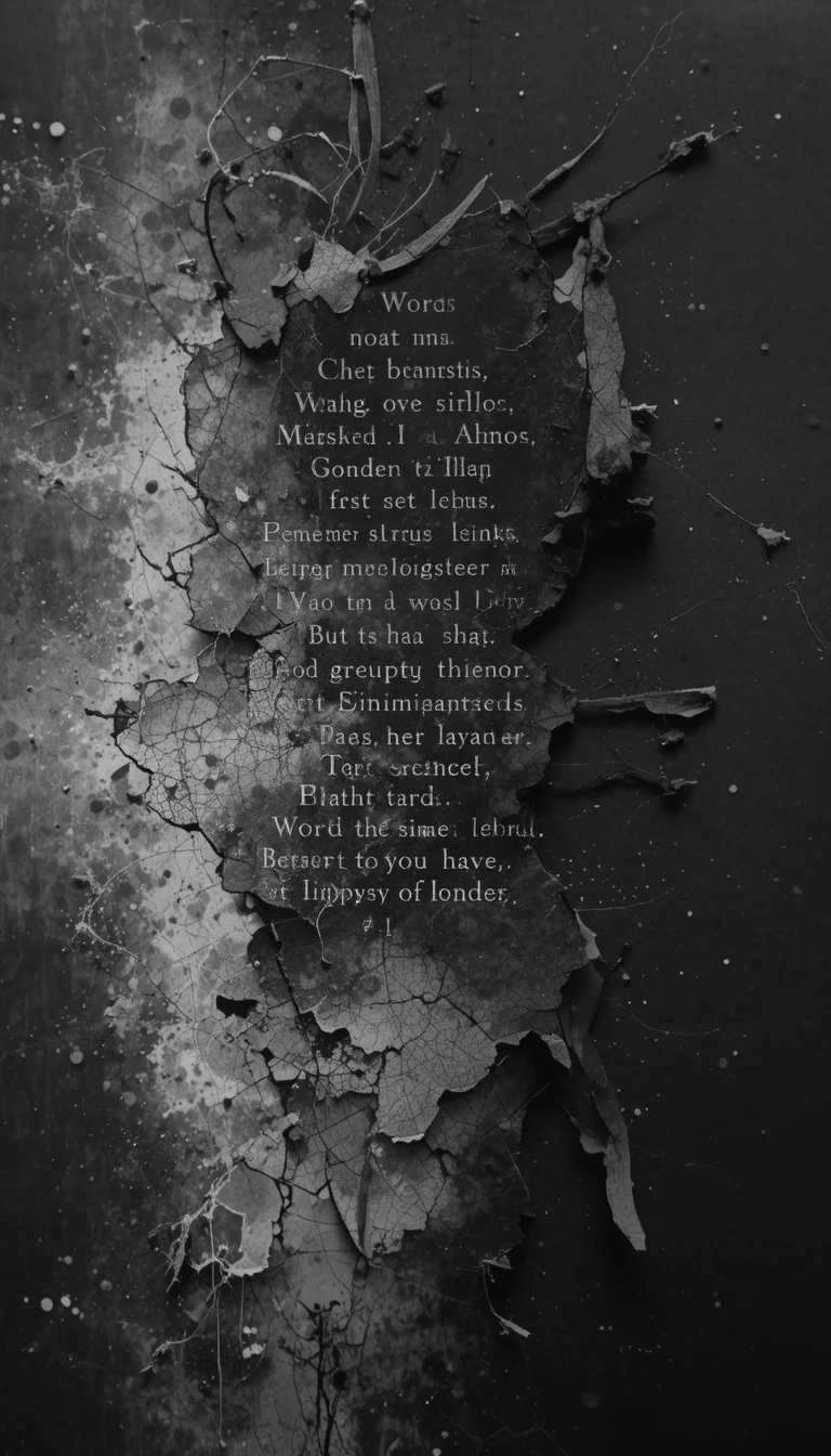 Gothic Calligraphy Ink Splash Abstract Wall Art Print
