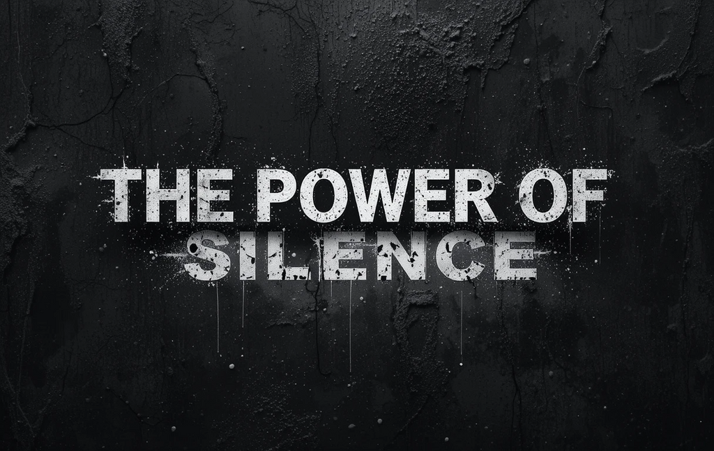 The Power of Silence - Ethereal Smoke Minimalist Black and White Art Print