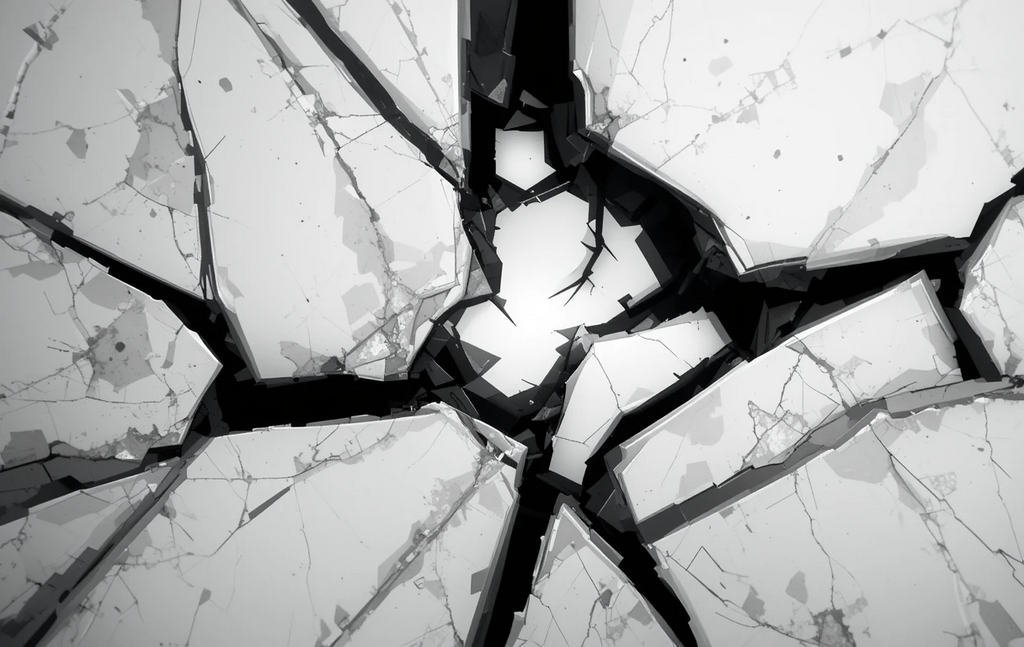 Dramatic Black and White Explosion Poster