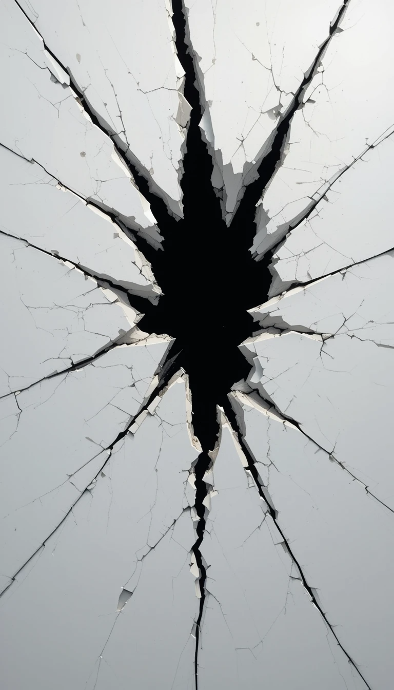 Dramatic Black and White Explosion Poster