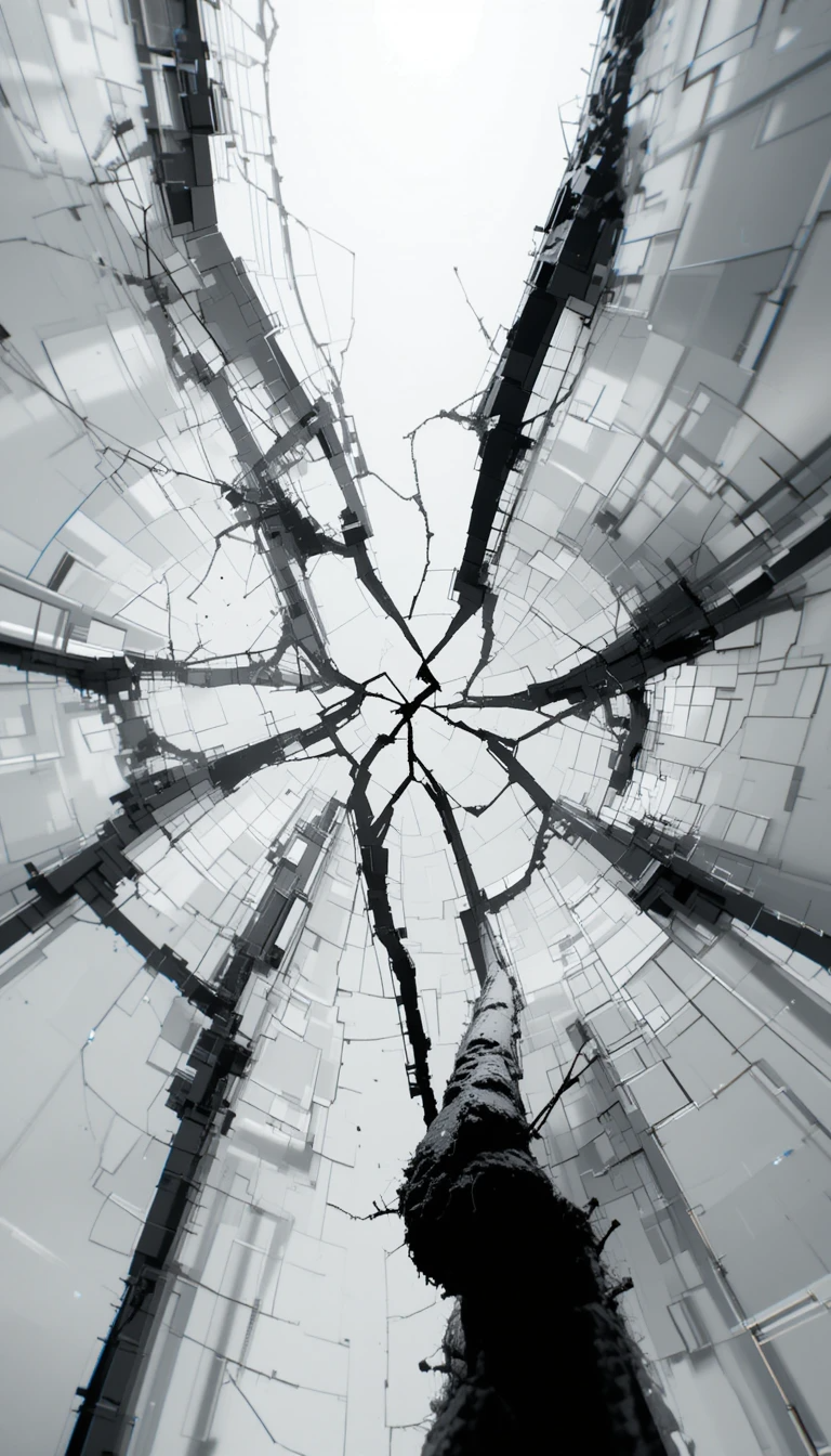 Dramatic Black and White Explosion Poster