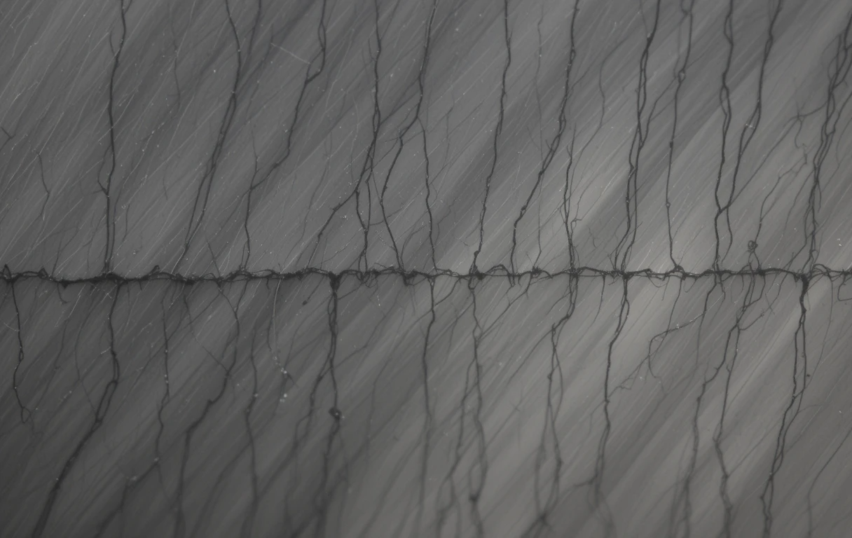 Abstract Ink Threads Monochrome Wall Decor