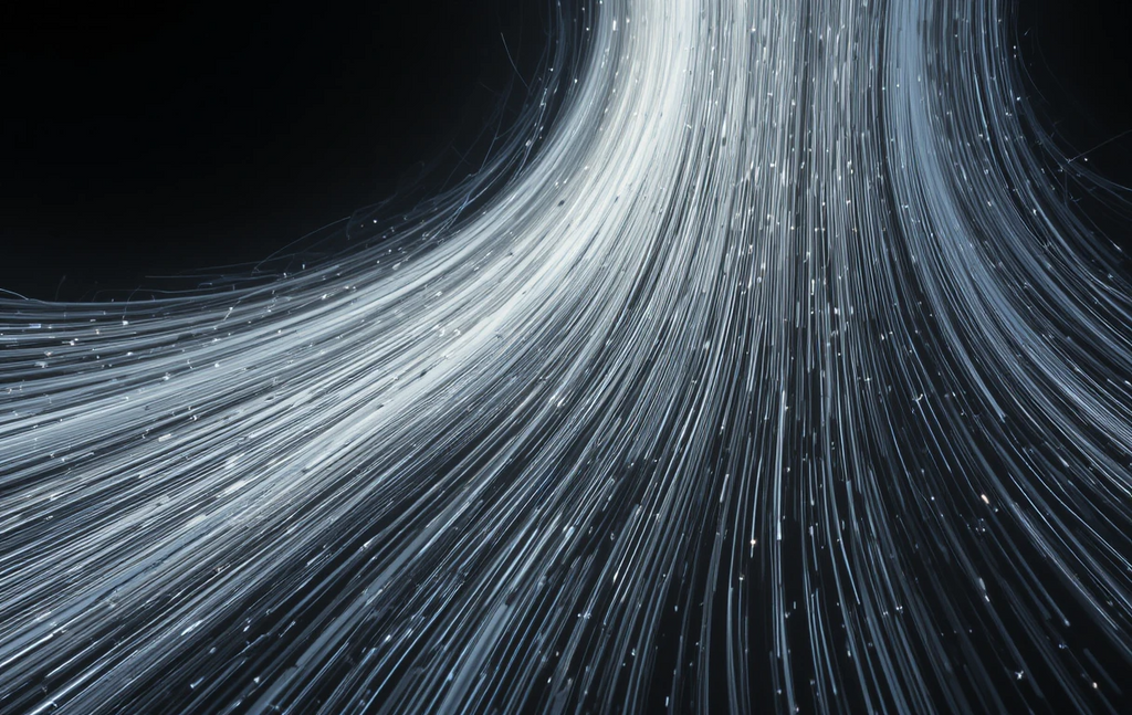 Abstract Ink Threads Monochrome Wall Decor