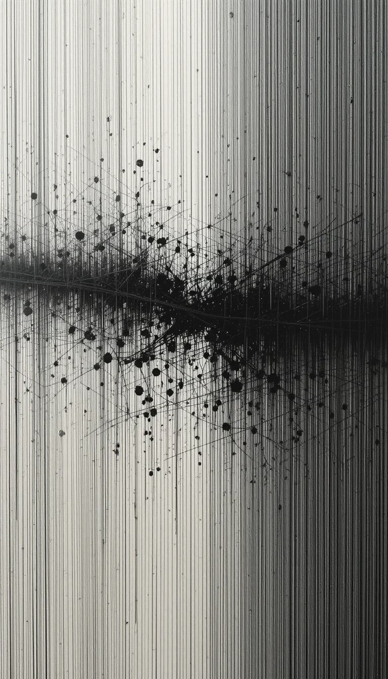 Monochrome Abstract Texture Separation Poster