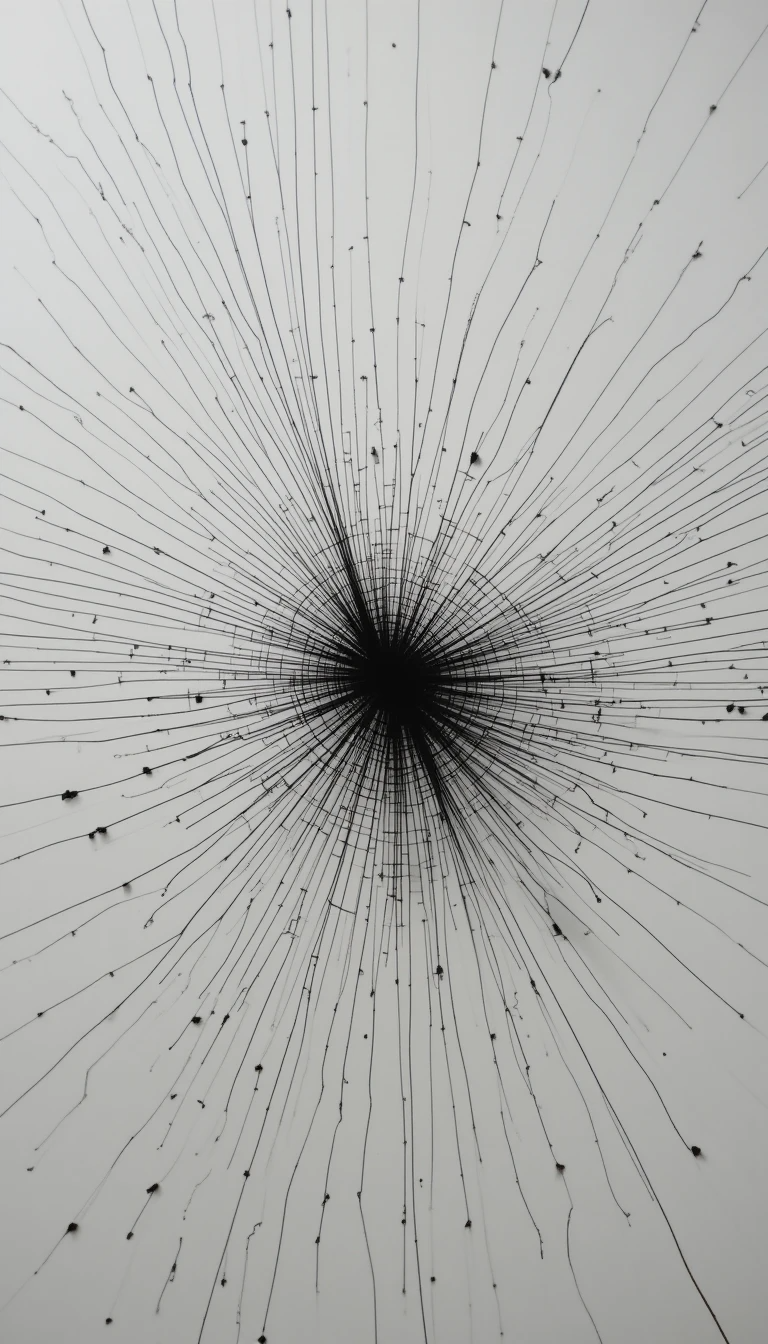 Monochrome Abstract Texture Separation Poster