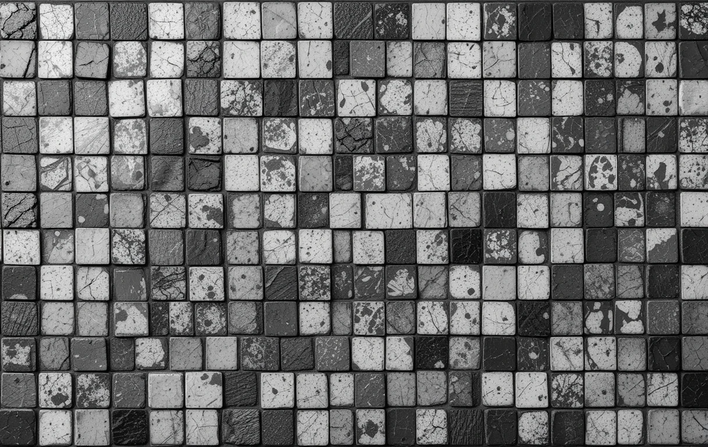 Textured Black and White Industrial Abstract Wall Art