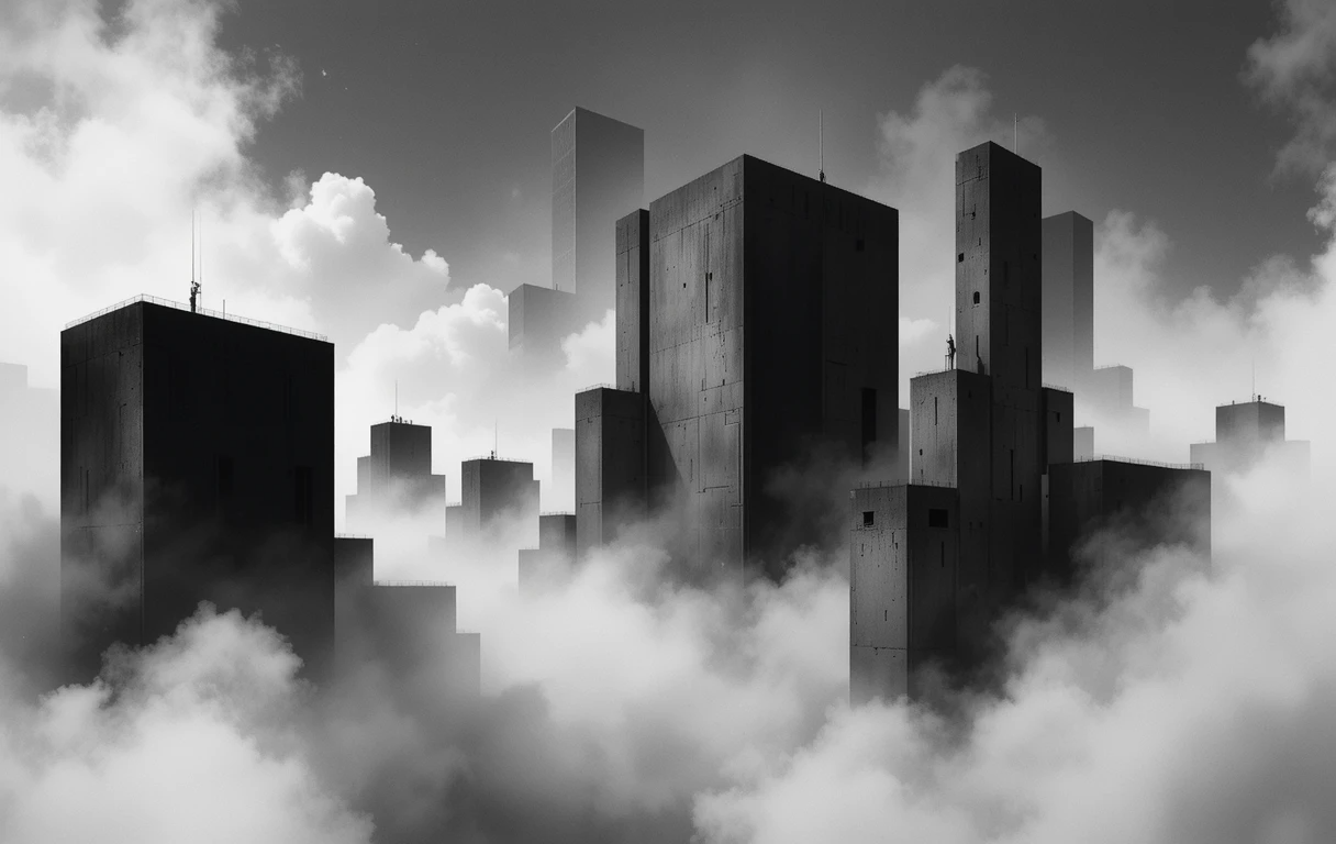 Repetitive high-rise building facade