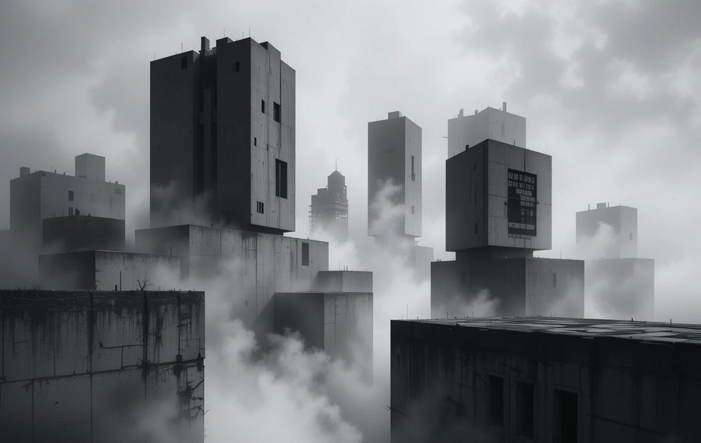 Repetitive high-rise building facade