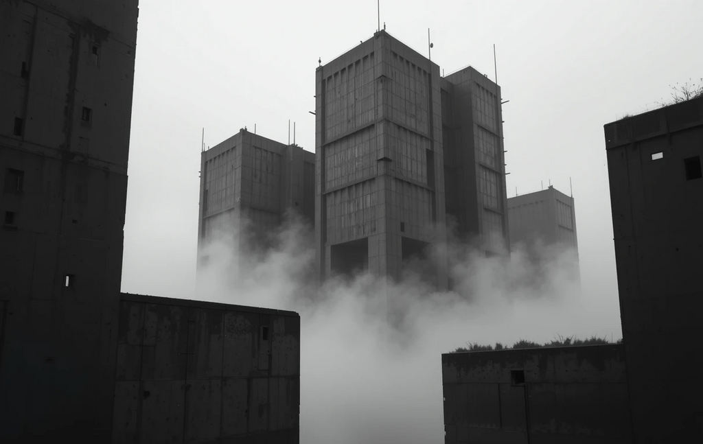 Repetitive high-rise building facade