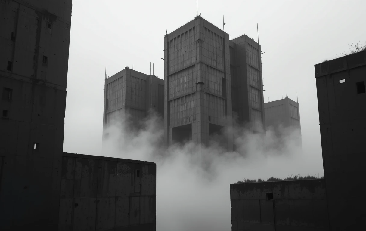 Repetitive high-rise building facade