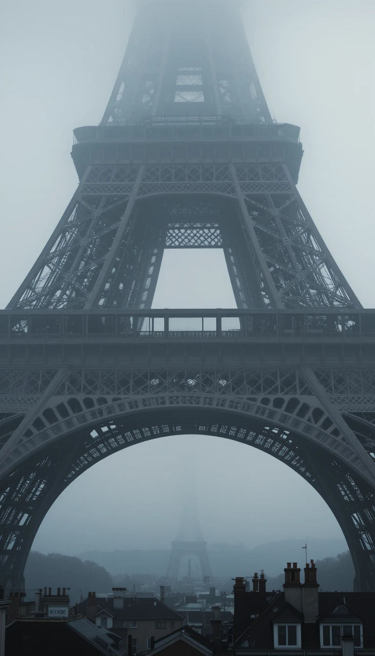 Eiffel Tower in Fog