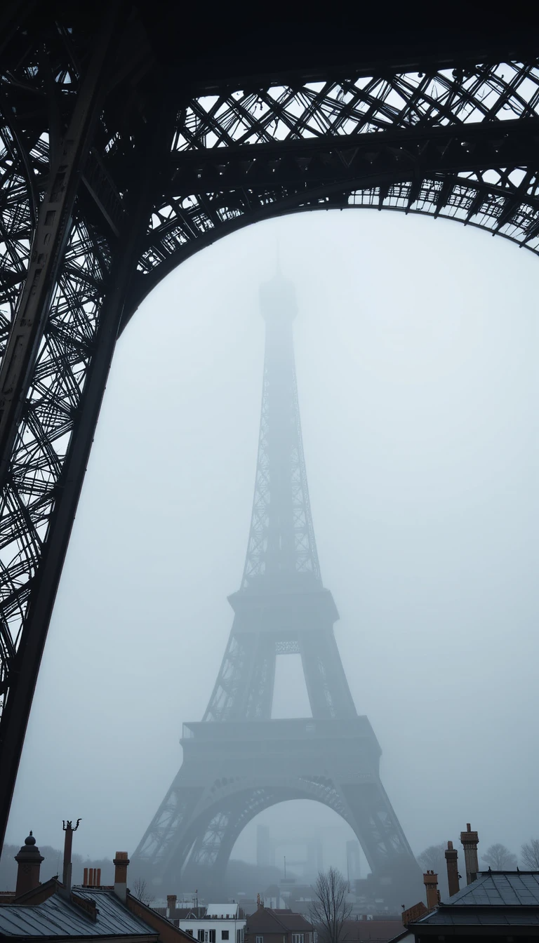 Eiffel Tower in Fog