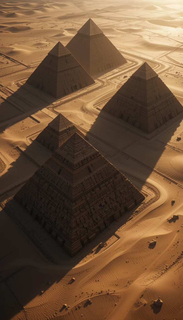 Pyramids of Giza Sepia