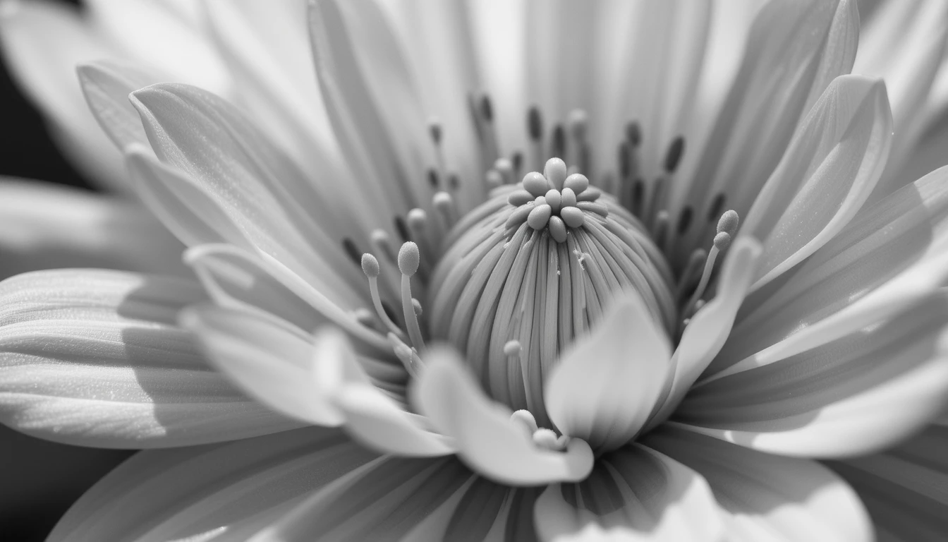 Close-up flower macro (dahlia or similar)