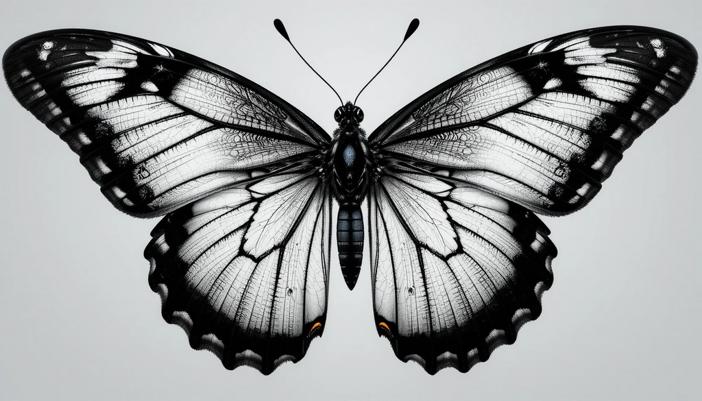 Butterfly wings close-up