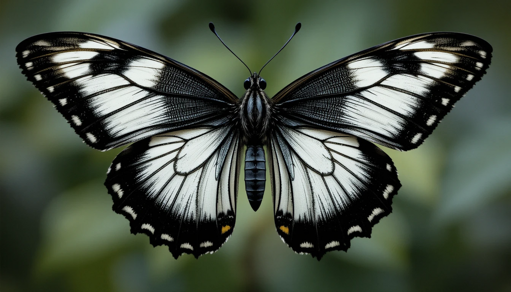 Butterfly wings close-up