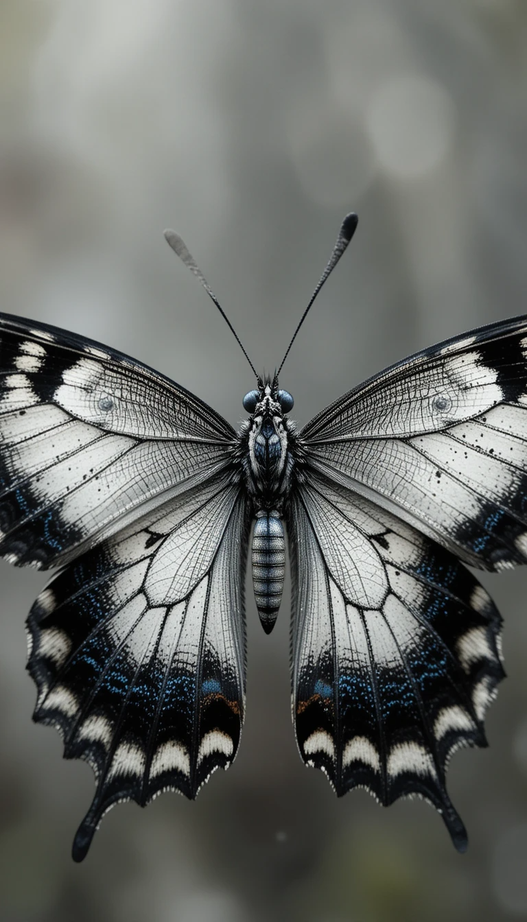 Butterfly wings close-up