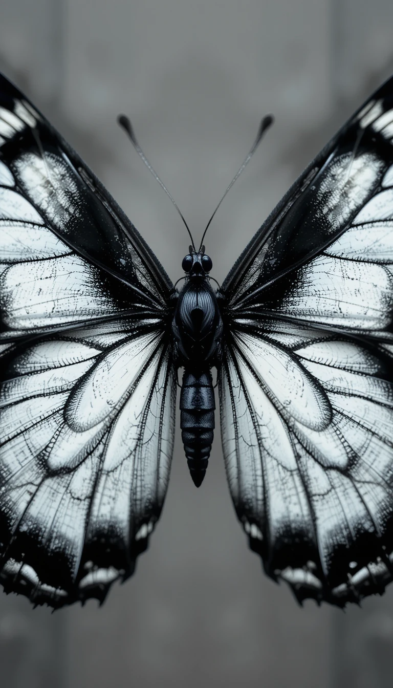 Butterfly wings close-up