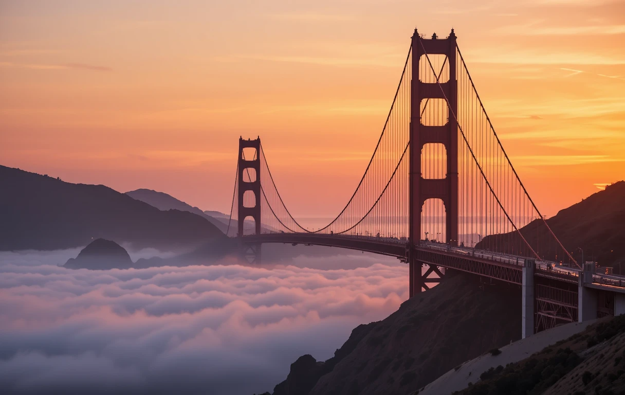 Golden Gate Bridge at Sunset My Store