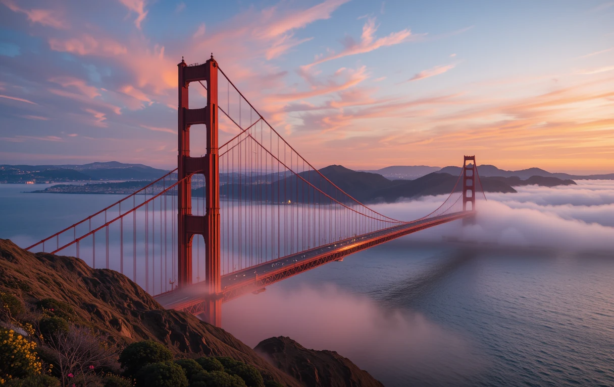 Golden Gate Bridge at Sunset My Store