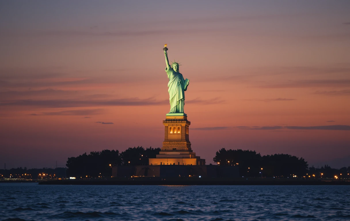 Statue of Liberty at Twilight My Store