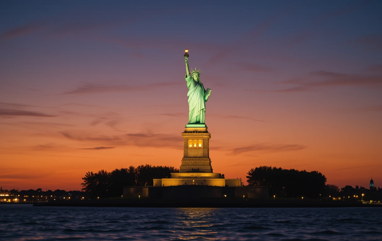 Statue of Liberty at Twilight My Store