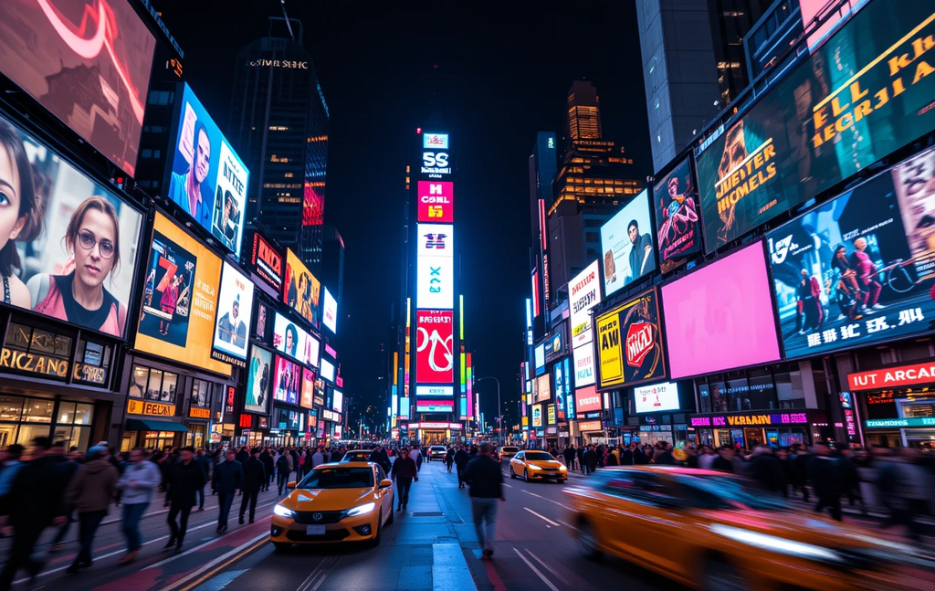 Times Square Night Lights My Store